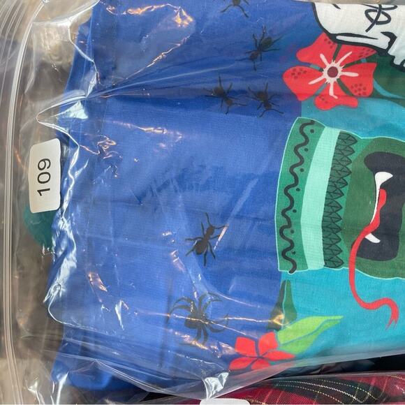 Unique Vintage X Tiki Monsters Wm's Geller Blue Swing Skirt 1950's Pin Up - Picture 5 of 10